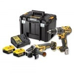 DeWALT Værktøjssæt DeWalt DCK2080P2T-QW (DCD796 + DCG405) 18 V 2x5,0 Ah batt ryhmässä KOTI, TALOUS JA PUUTARHA / Työkalut & Tee itse / Muut Työkalut & Tarvikkeet @ TP E-commerce Nordic AB (D13586)