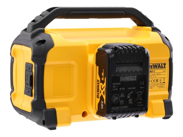 DeWALT DCR011 Speaker Black Yellow ryhmässä KOTI, TALOUS JA PUUTARHA / Työkalut & Tee itse / Muut sähkötyökalut @ TP E-commerce Nordic AB (D13619)