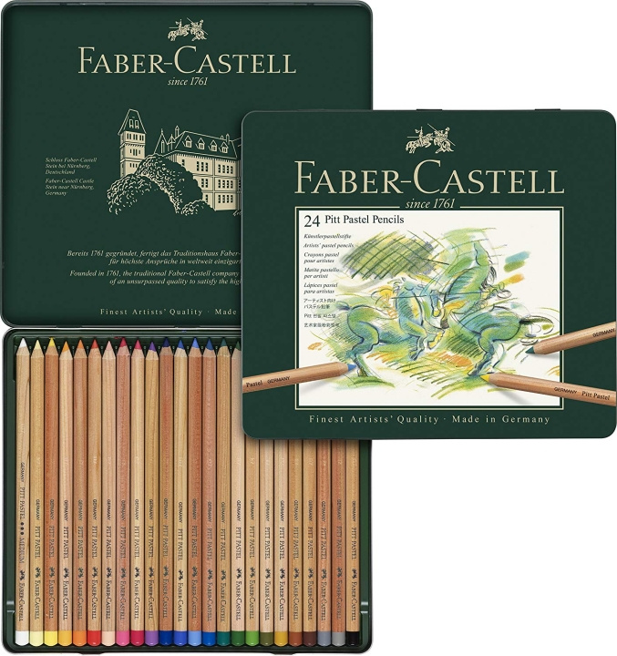 Faber-Castell Värikynä Pitt Pastel 24 kpl (112124) ryhmässä URHEILU, VAPAA-AIKA JA HARRASTUS / Harrastus / Maalaa ja piirrä / Kynät, liidut ja tussit @ TP E-commerce Nordic AB (D13663)