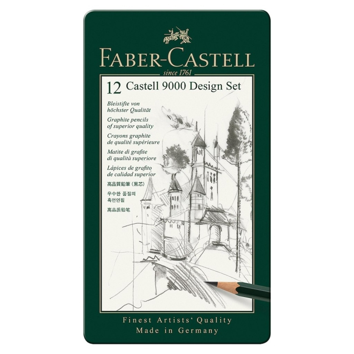 Faber-Castell Grafiittikynä Castell 9000 Art set (119065) ryhmässä URHEILU, VAPAA-AIKA JA HARRASTUS / Harrastus / Maalaa ja piirrä / Kynät, liidut ja tussit @ TP E-commerce Nordic AB (D13665)