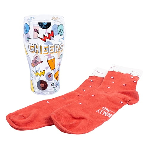 Fizz Creations Craft Beer Socks & Glass ryhmässä URHEILU, VAPAA-AIKA JA HARRASTUS / Hauskat tavarat / Hauskat tavarat @ TP E-commerce Nordic AB (D13723)