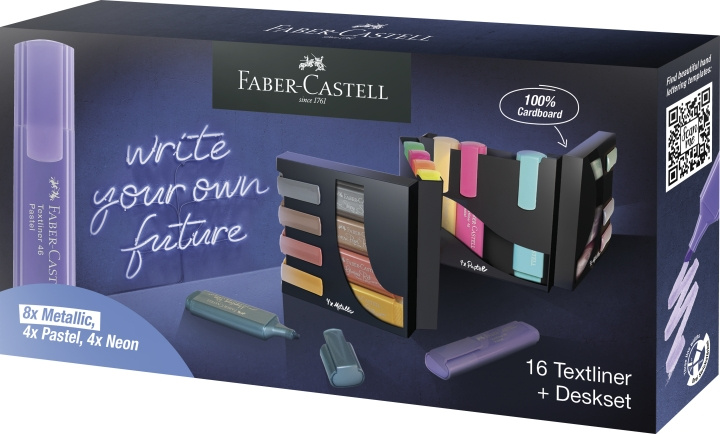 Faber-Castell Highlighter TL 46 kirjoituspöytäsetti (16 kpl) (254603) ryhmässä URHEILU, VAPAA-AIKA JA HARRASTUS / Harrastus / Maalaa ja piirrä / Kynät, liidut ja tussit @ TP E-commerce Nordic AB (D13735)