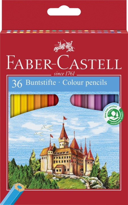 Faber-Castell Värikynä Castle (36 kpl) (120136) ryhmässä URHEILU, VAPAA-AIKA JA HARRASTUS / Harrastus / Maalaa ja piirrä / Kynät, liidut ja tussit @ TP E-commerce Nordic AB (D13738)