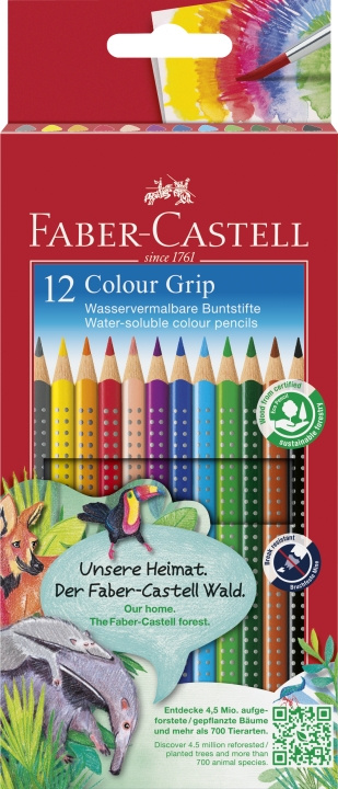 Faber-Castell Värikynän värikahvapakkaus (12 kpl) (112412) ryhmässä URHEILU, VAPAA-AIKA JA HARRASTUS / Harrastus / Maalaa ja piirrä / Kynät, liidut ja tussit @ TP E-commerce Nordic AB (D13793)