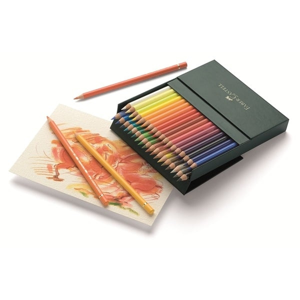 Faber-Castell Polychromos värikynät - Studio laatikko 36 kpl (110038) ryhmässä URHEILU, VAPAA-AIKA JA HARRASTUS / Harrastus / Maalaa ja piirrä / Kynät, liidut ja tussit @ TP E-commerce Nordic AB (D13813)