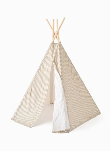 Kids Concept Tipi teltta raita (1000937) ryhmässä LELUT, TUOTTEET LAPSILLE JA VAUVOILLE / Lastenhuone / Lasten huonekalut @ TP E-commerce Nordic AB (D13824)