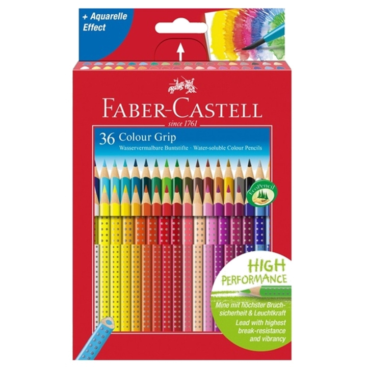 Faber-Castell Värikynät - Pahvilaatikko - 36 kpl (112442) ryhmässä URHEILU, VAPAA-AIKA JA HARRASTUS / Harrastus / Maalaa ja piirrä / Kynät, liidut ja tussit @ TP E-commerce Nordic AB (D13840)