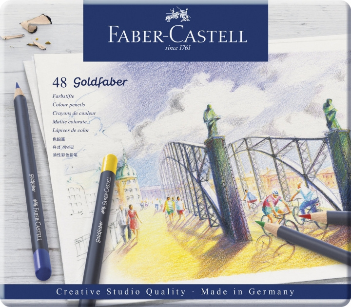 Faber-Castell Goldfaber värikynä 48 kpl:n tölkki ryhmässä URHEILU, VAPAA-AIKA JA HARRASTUS / Harrastus / Maalaa ja piirrä / Kynät, liidut ja tussit @ TP E-commerce Nordic AB (D13874)