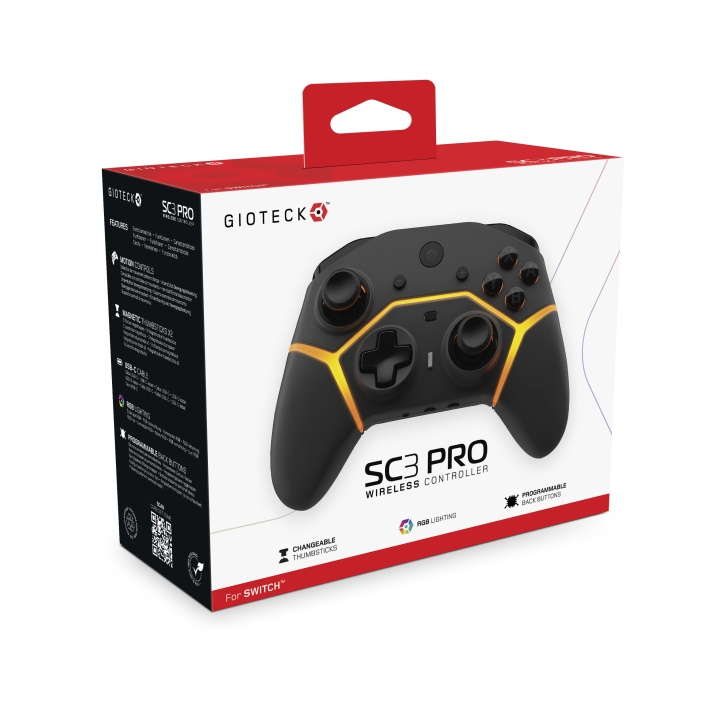 Gioteck SC3 PRO langaton ohjain ryhmässä KODINELEKTRONIIKKA / Pelikonsolit & Tarvikkeet / Nintendo Switch / Tarvikkeet @ TP E-commerce Nordic AB (D13887)