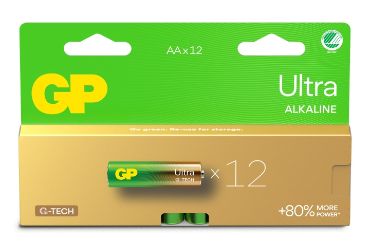 GP Ultra-alkaliparisto, koko AA, 15AU/LR6, 1.5V, 12-pack, 12 kpl ryhmässä KODINELEKTRONIIKKA / Paristot & Laturit / Akut / AA @ TP E-commerce Nordic AB (D13906)