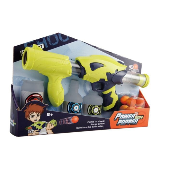 GA-Toys Power Popper Gun - 35 cm ja 12 vaahtomuovipalloa ryhmässä LELUT, TUOTTEET LAPSILLE JA VAUVOILLE / Leikkikalut, Askartelu &Pelit / Toimintapeli @ TP E-commerce Nordic AB (D13995)