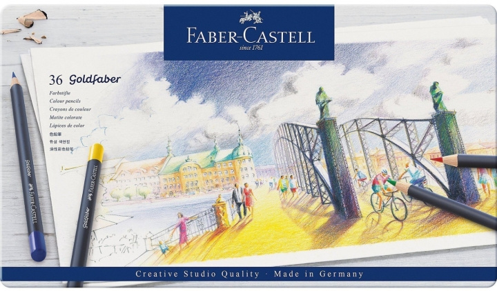 Faber-Castell Goldfaber värikynä, 36 kpl (114736) ryhmässä URHEILU, VAPAA-AIKA JA HARRASTUS / Harrastus / Maalaa ja piirrä / Kynät, liidut ja tussit @ TP E-commerce Nordic AB (D14011)