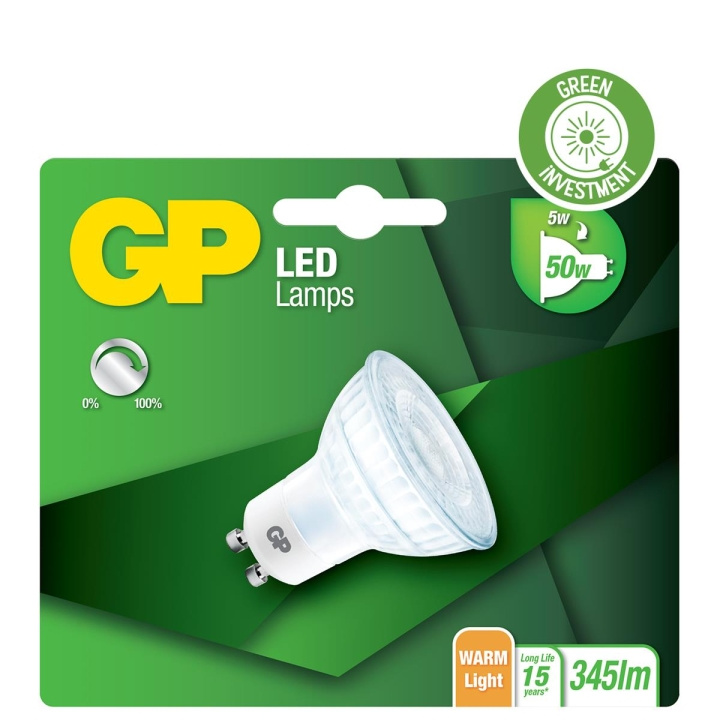 GP LED-lamppu, GU10, DIM, 5W (50W), 345lm ryhmässä KODINELEKTRONIIKKA / Valaistus / LED-lamput @ TP E-commerce Nordic AB (D14219)