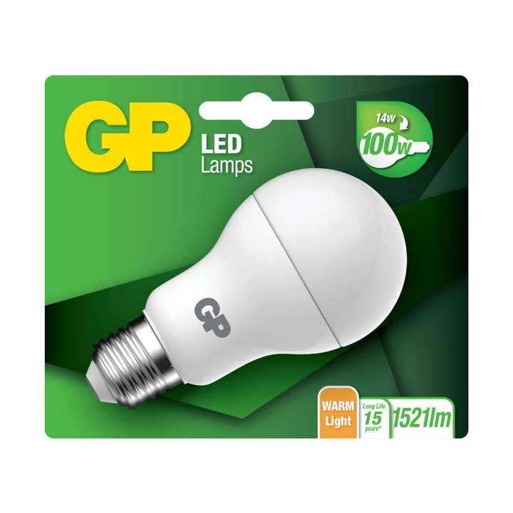 GP LED-lamppu Classic, E27, 14W (100W), 1521lm ryhmässä KODINELEKTRONIIKKA / Valaistus / LED-lamput @ TP E-commerce Nordic AB (D14220)