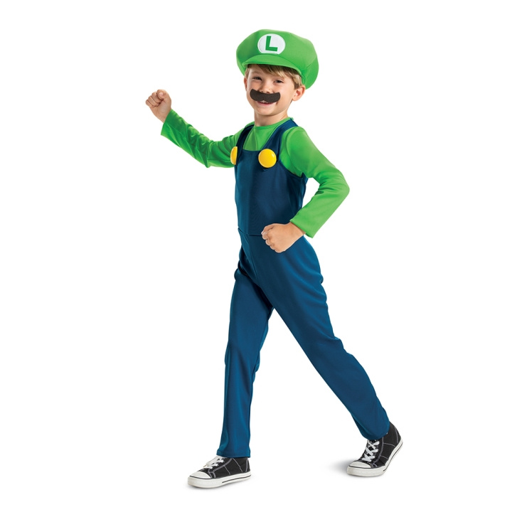 Disguise Super Mario -puku - Luigi (104 cm) (115809M) ryhmässä LELUT, TUOTTEET LAPSILLE JA VAUVOILLE / Leikkikalut, Askartelu &Pelit / Naamiaisasut @ TP E-commerce Nordic AB (D14241)