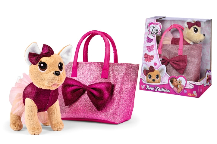 Chi Chi Love Bow Fashion Chihuahua pussilla - 20cm (I-105893439) ryhmässä LELUT, TUOTTEET LAPSILLE JA VAUVOILLE / Leikkikalut, Askartelu &Pelit / Pieni koti ja roolileikki @ TP E-commerce Nordic AB (D14341)