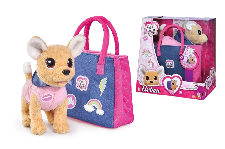 Chi Chi Love Urban Chihuahua pussilla 20cm (I-105893244) ryhmässä LELUT, TUOTTEET LAPSILLE JA VAUVOILLE / Leikkikalut, Askartelu &Pelit / Pieni koti ja roolileikki @ TP E-commerce Nordic AB (D14342)