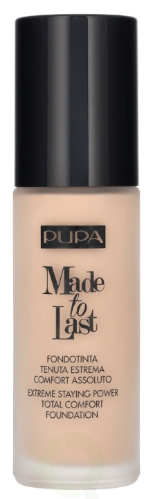 Pupa Milano Pupa Made To Last Total Comfort Foundation SPF10 30 ml #010 Porcelain ryhmässä KAUNEUS JA TERVEYS / Meikit / Meikit Kasvot / Meikkivoide @ TP E-commerce Nordic AB (D14444)