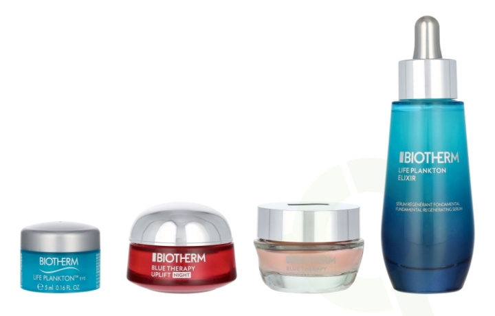 Biotherm Life Plankton Elixir Giftset 85 ml Serum 50ml/Uplift Day 15ml/Uplife Night 15ml/Eye Contour 5ml ryhmässä KAUNEUS JA TERVEYS / Lahjapakkaukset / Naisten lahjapakkaukset @ TP E-commerce Nordic AB (D14701)