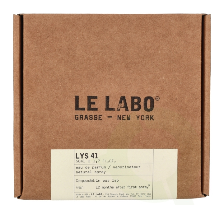 Le Labo Inc Le Labo Lys 41 Edp Spray 50 ml ryhmässä KAUNEUS JA TERVEYS / Tuoksut & Parfyymit / Parfyymit @ TP E-commerce Nordic AB (D14754)