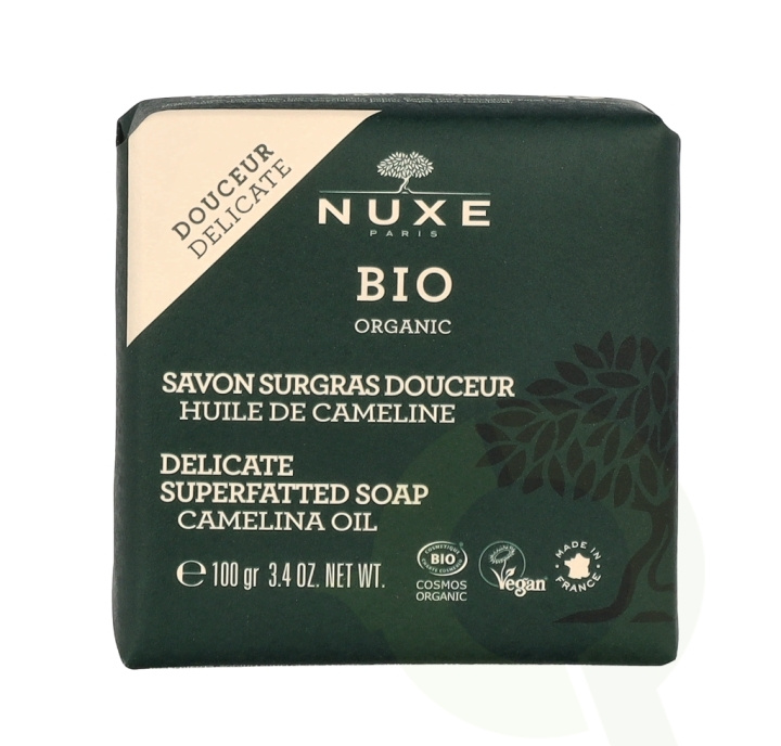 Nuxe Bio Organic Delicate Superfatted Soap 100 g Camelina Oil ryhmässä KAUNEUS JA TERVEYS / Ihonhoito / Kehon hoito / Kylpy- ja suihkugeelit @ TP E-commerce Nordic AB (D14832)