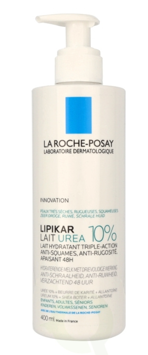 La Roche LRP Lipikar Lait Urea 10% Triple-Action Lotion 400 ml ryhmässä KAUNEUS JA TERVEYS / Ihonhoito / Kehon hoito / Vartalovoide @ TP E-commerce Nordic AB (D14834)