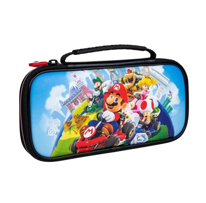 Nintendo SWITCH Deluxe matkalaukku Mario Kart ryhmässä KODINELEKTRONIIKKA / Pelikonsolit & Tarvikkeet / Nintendo Switch @ TP E-commerce Nordic AB (D15705)