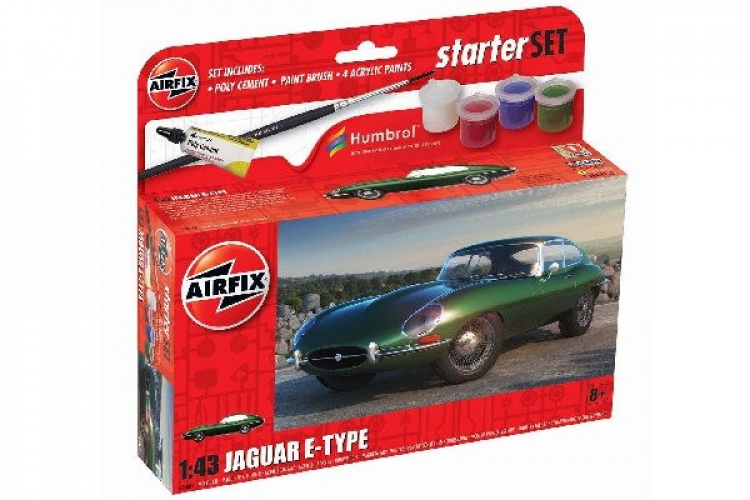 AIRFIX Small Starter Set 1:43 Jaguar E-Type AIRFIX Small Starter Set 1:43 Jaguar E-Type